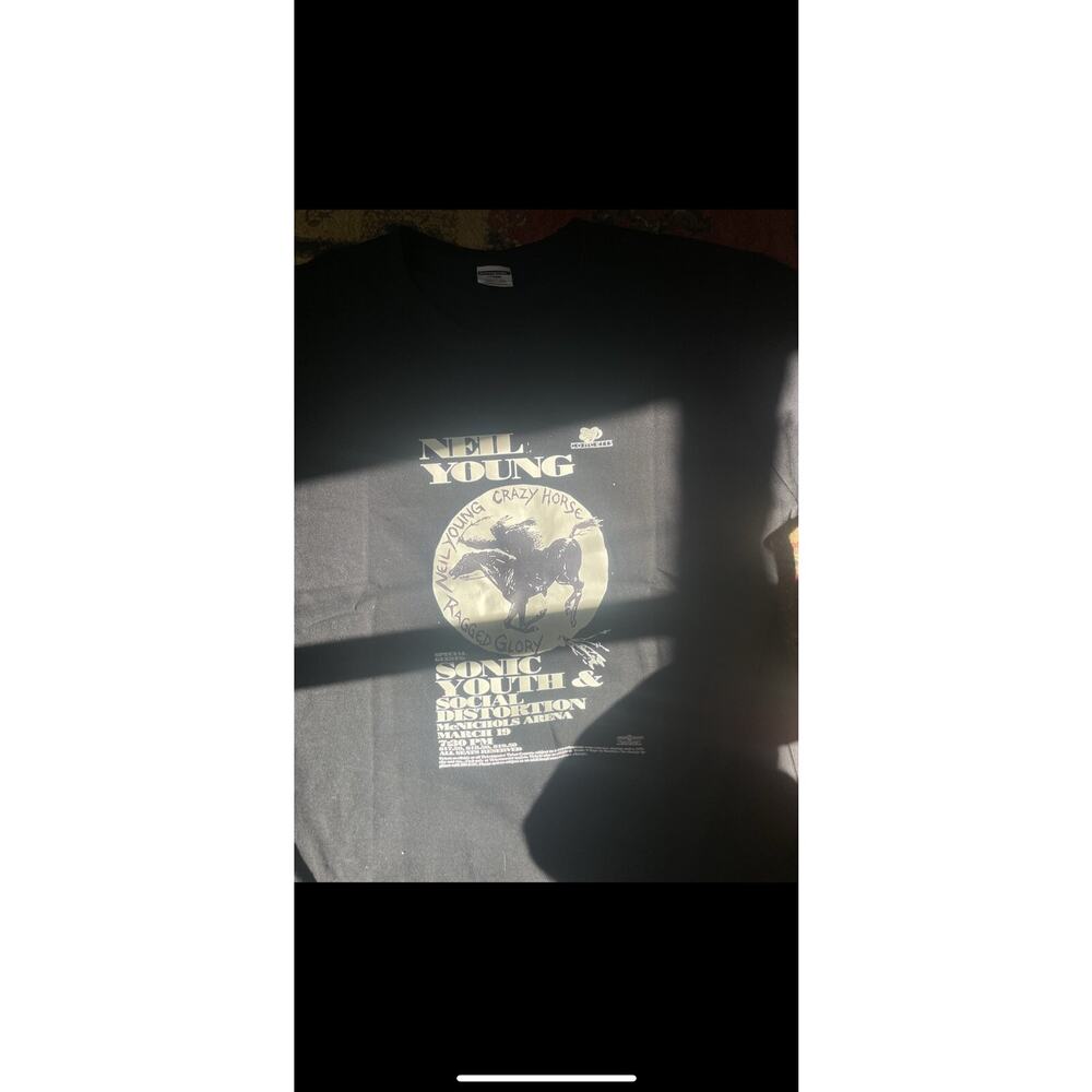 Vintage Neil Young People Social Distortion Sonic Youth Band Tshirt Free Tee XL - Picture 5 of 6